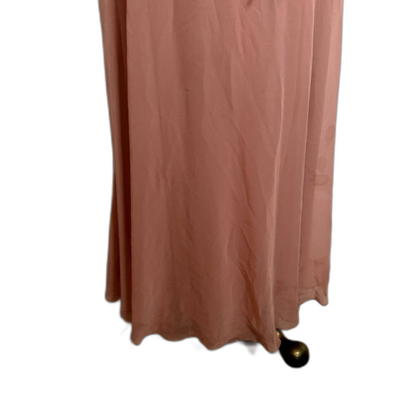 Lovely Blush Pink Maxi Dress Prom Wedding Guest Gown Women’s Size Small - Picture 9 of 12